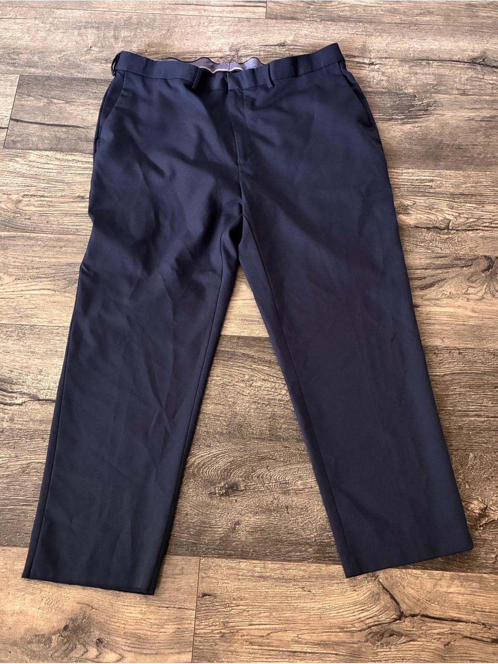 Saddlebred Navy Blue Men's Dress Pants - Classic Straight Leg